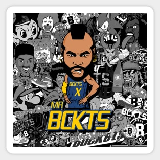 Bckts Cltr Basketball Sticker